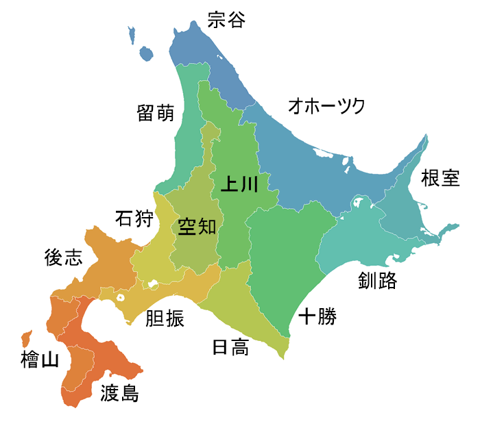 北海道のエリア分類